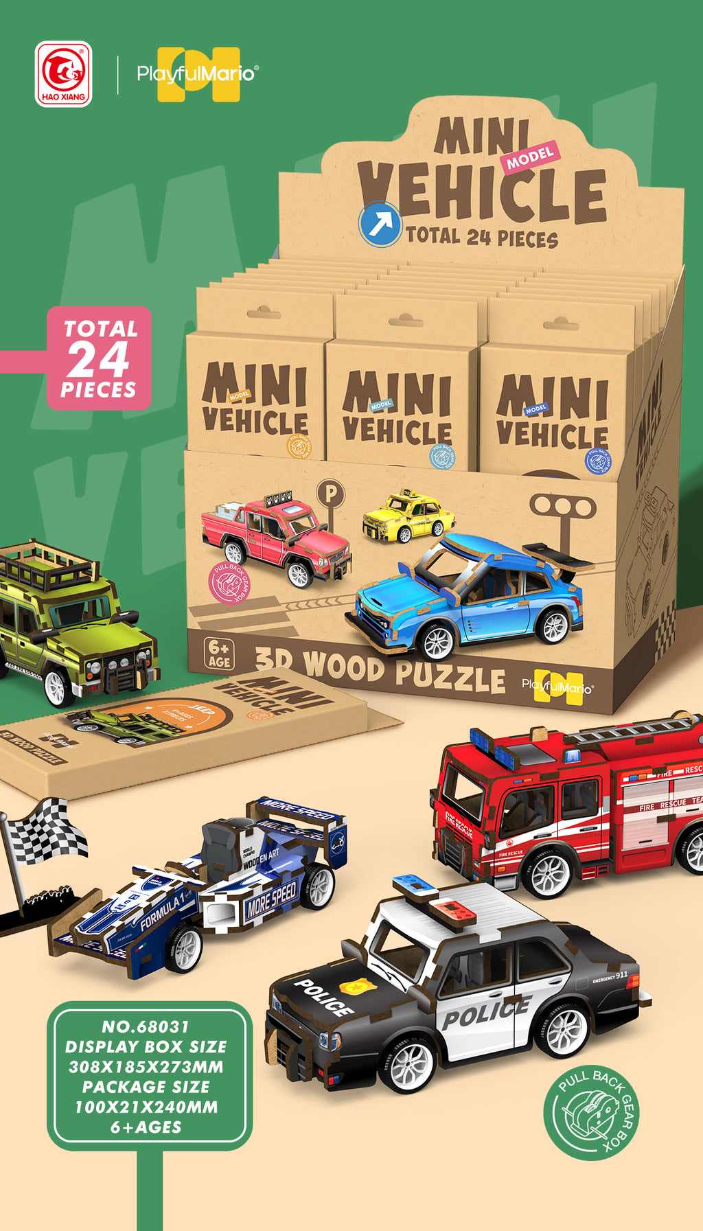 Mini Vehicle Display (24 pcs)